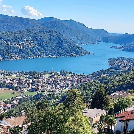 Entire Apartments With Stunning View Cademario Exterior foto