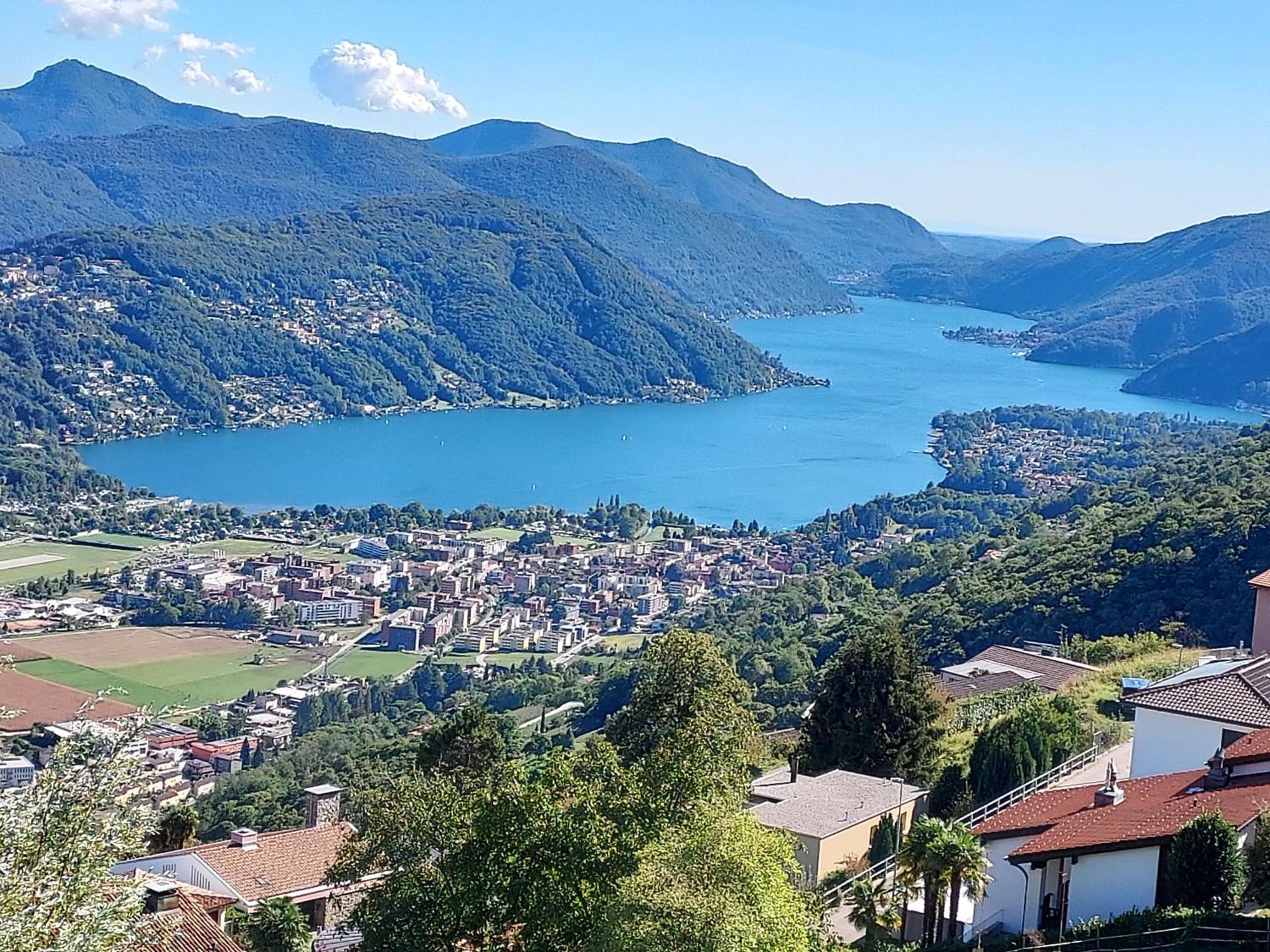 Entire Apartments With Stunning View Cademario Exterior foto